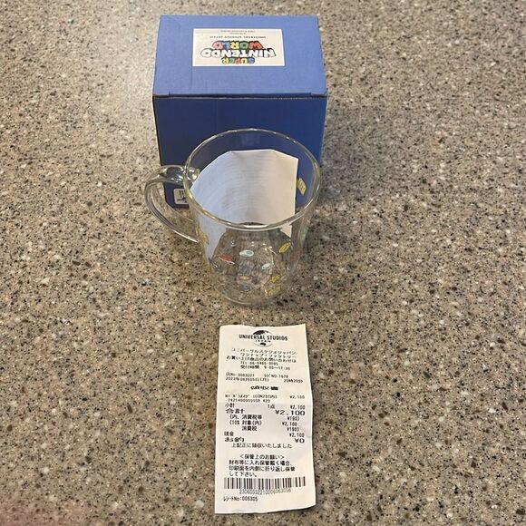 SUPER NINTENDO WORLD Universal Studios Japan Glass Mug *NEW* - Picture 11 of 11